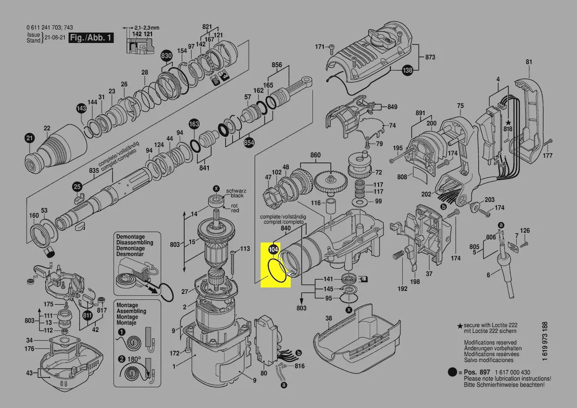 Joint torique réf. 1 610 210 160 Bosch